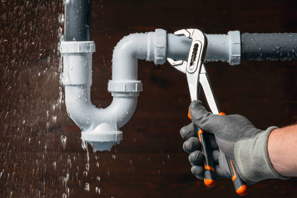 Professional Drain Cleaning technician working in Alpine, NY